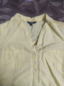 Yellow Short Kurta Cum Tunic