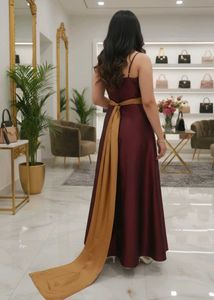Elegant Maroon Ethnic Gown