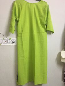 Fluorescent Green Kurti