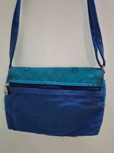 Blue Ethnic Sling Bag