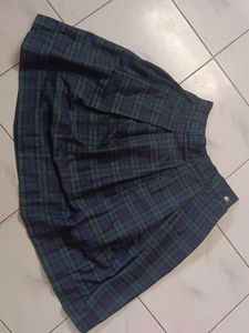 Plaid Pleated Skirt, uniform skirt 28 size