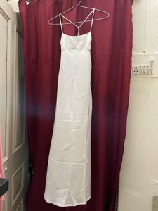H&amp;M Silk White Dress