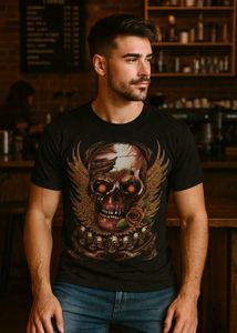 Skull &amp; Wings Graphic Tee💀🥀💀