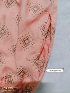 Women Printed Palazzo Light Orange 🧡