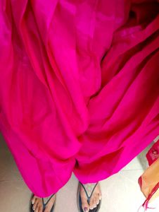 Cream And Hot Pink Color