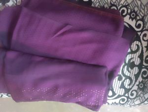Purple Colour Saree Like New