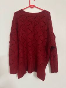 Red Knit Sweater