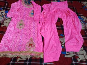 Pink Elegant Punjabi Suit Salwar Set