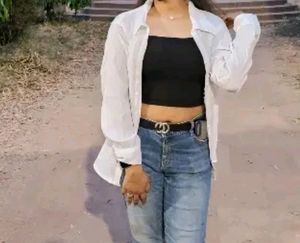 White Crushed Shirt