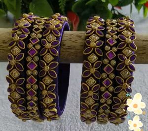 beautiful Silk Thread Bangles Set