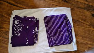 Purple Floral Tunic - XL
