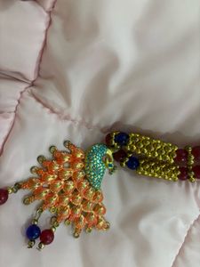 Peacock Beaded Necklace