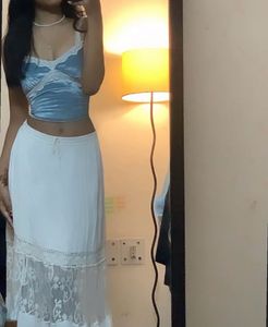 Blue Velvet Lace Cami