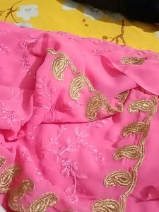 Saree Totally New With Blouse Bt Not Used One Time