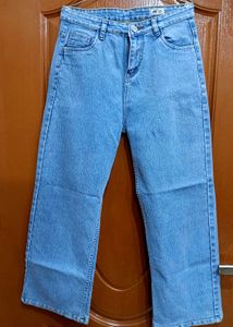 Light Wash Wide Leg Jeans