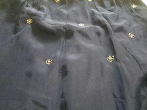 Blue Embroidered lehenga