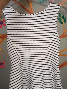 Striped Peplum Tank Top