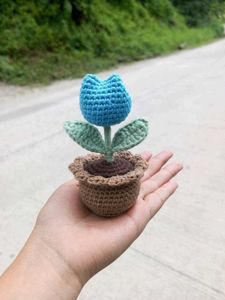 CROCHET MINI FLOWER POT