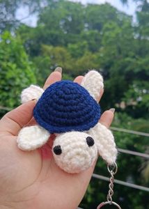 Crochet Turtle Keychain