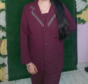 Marron Cordset