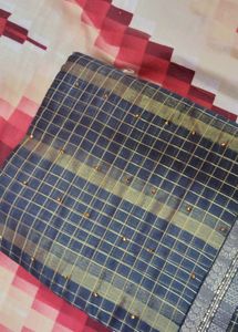 Elegant Checked Saree