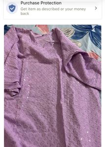 Two Kurtis Blue &amp; Gold Patterned Kurti - XXL