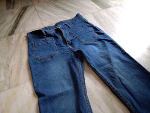 two Blue Denim Jeans