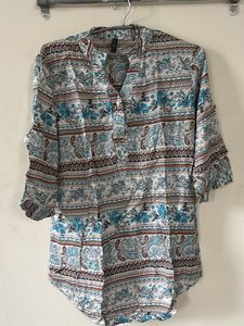Patterned Tunic Top