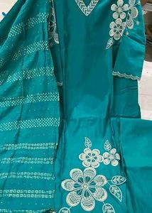 Elegant Red Embroidered Kurta Set