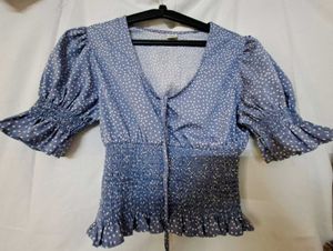 Cute Polka Dot Crop Top