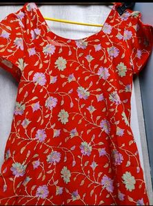 3 Pcs Orange Color Stitched Suit