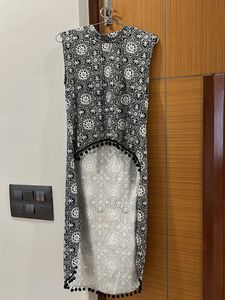 Black & White Printed Dress