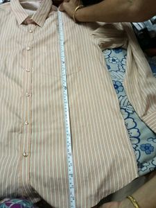 GentlyUsedGoldenBieze FullSleeves Polyester Shirt