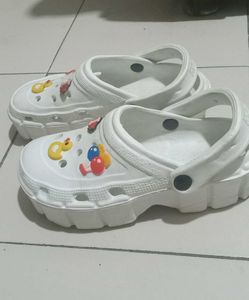 Basic White Crocs