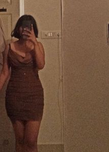 Brown Bodycon Mini Dress (never worn)