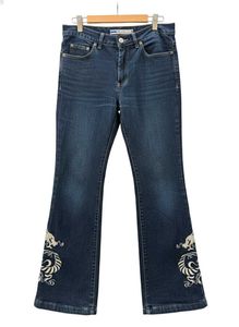 Embroidered Flare Jeans