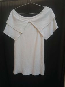 Off-White Layered Top Y2K Inspired