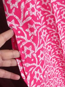 Pink Printed Kurta Set