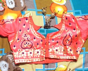 Banarshi lhegha Blue &amp; Pink Color