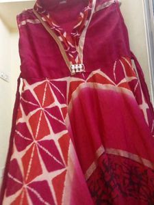 ethnic wear/ tribal design sleeveless frock . free