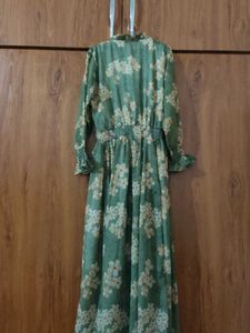 Floral Green Maxi Dress