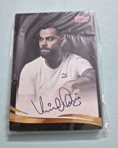Virat Kohli Topps Autograph Card