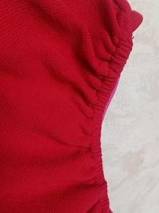 Sleeveless Red Tube Top