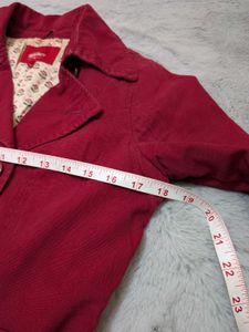 Mossimo Burgundy Trench Coat