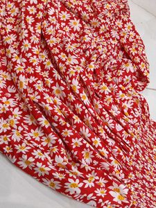 Floral Red Sundress