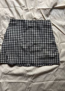 Black And White Mini Skirt