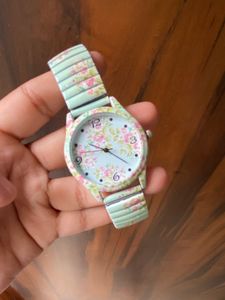 Zudio Floral Print Bracelet Watch