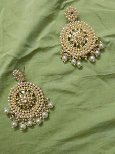 Pearl Chandbali Earrings