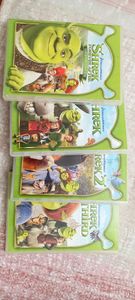 FULL SET OF &#34;SHREK&#34; SERIES DVDs