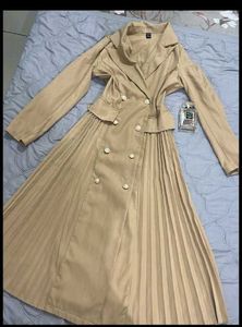 Chic Beige Blazer Dress